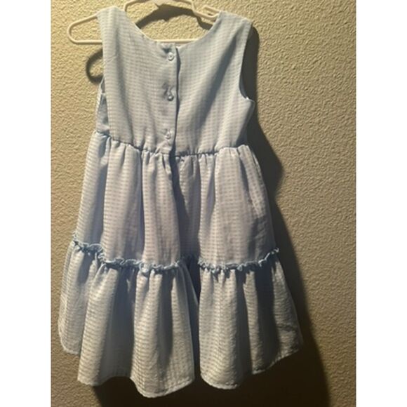 NWOT Disney Junior Minnie Mouse Blue Pleated Layered Waterfall Dress Size 4T - Picture 6 of 10